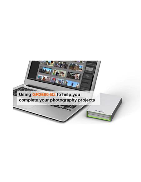 Raidon Cabina Portátil SSD/HDD x2 RAID0,1, JBOD USB3.0 GR2660-B3