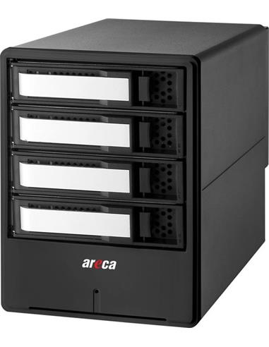 Areca Desktop RAID, 4x 6Gb/s SAS HDDs, 2x40Gb/s TB3 & USB-C, 135W PSU