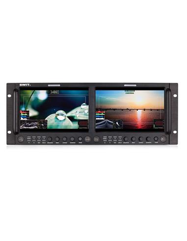 SWIT Monitor Vídeo M-1093F, 2x9" Rackmount IPS LCD Panel, Waveform