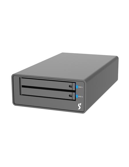 Stardom 2 Bay MR2-B31 Type C USB3.1 Almacenamiento portátil color Negro