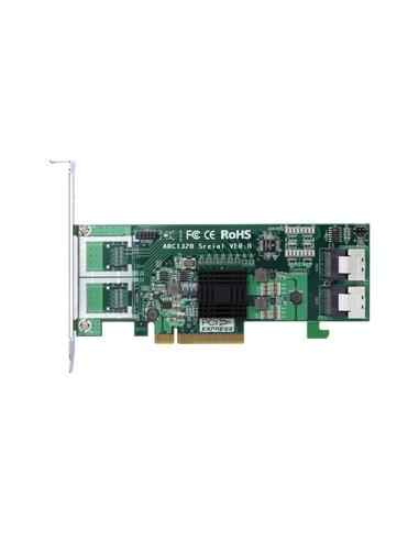 ARECA PCIE 2.0 X8 SAS ADAPTER, 8X 6GB/Sintern (2x SFF-8087)