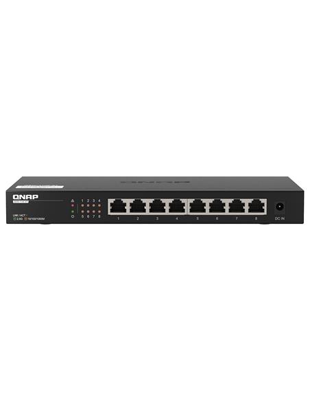 QSW-1108-8T, 8 port 2.5Gbps, 8 ports 2.5Gbps with RJ45, unmanaged switch
